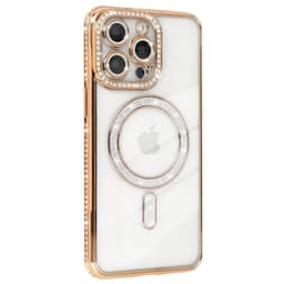 Diamond bling MagSafe deksel iPhone 16 Pro Max - Gold