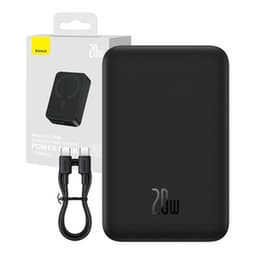 Powerbank Baseus Magnetic Mini 20000mAh, USB-C 20W MagSafe (sort)