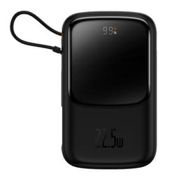 Powerbank Baseus Qpow PRO med kabel, 10000mAh, 22,5W (svart)