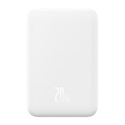 Magnetisk Mini Powerbank Baseus 5000mAh, USB-C 20W (hvit)