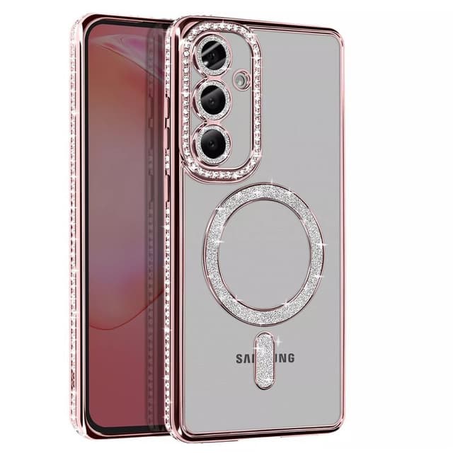 Diamond bling MagSafe skal Samsung Galaxy S24 FE - Pink