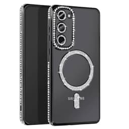 Diamond bling MagSafe kuori Samsung Galaxy S23 - Musta