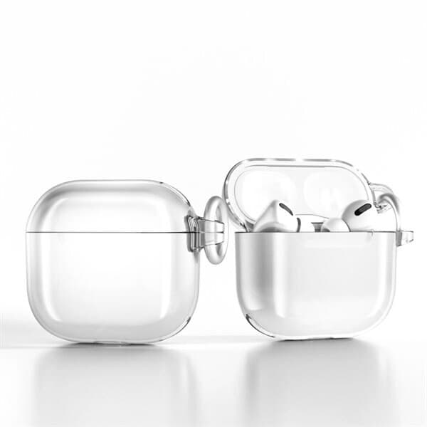 Skyddsfodral till AirPods 4 med metallclip och oxidationsskydd - Klar