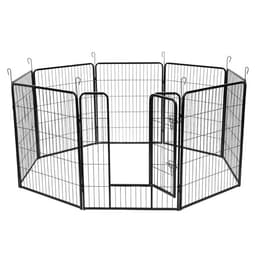 Hundehage i metall 80x80cm 8 Deler