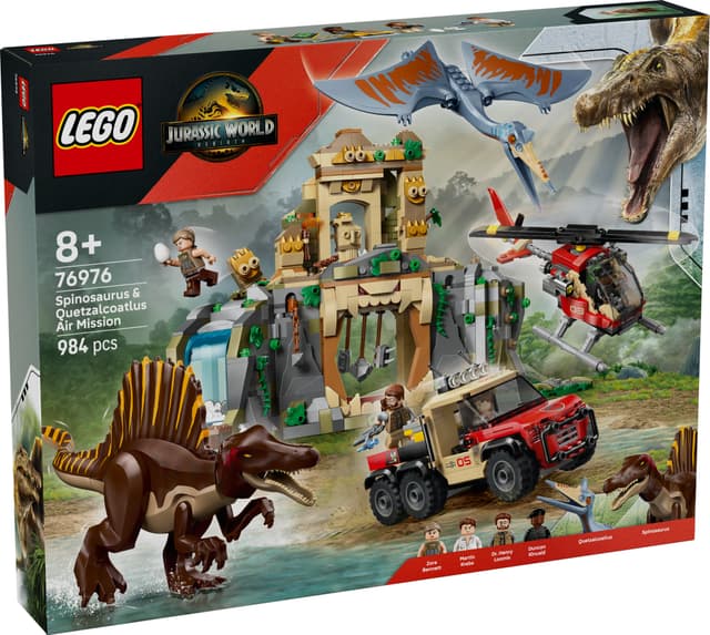 LEGO Jurassic World Flyguppdrag med spinosaurus och quetzalcoatlus 76976