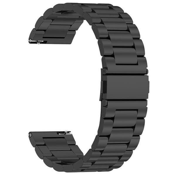 Armband 20mm i metall till Amazfit Bip 5 - Svart