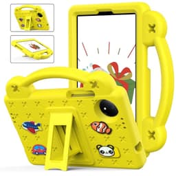 SKALO Xiaomi Redmi Pad SE 8.7 Kuori kahvalla/telineellä - Keltainen