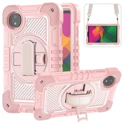 SKALO Xiaomi Redmi Pad SE 8.7 Ekstra stødsikker Armor 360 håndtag/stativ Cover -. Rosa guld