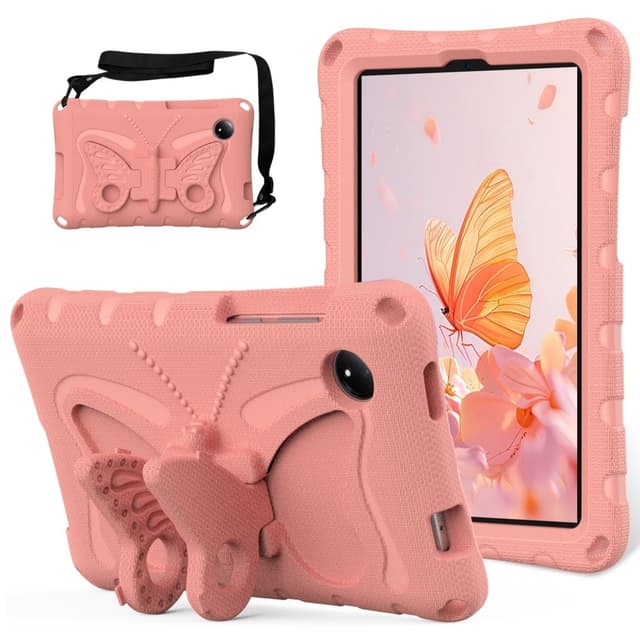 SKALO Xiaomi Redmi Pad SE 8.7 Butterfly EVA Kotelo - Pinkki