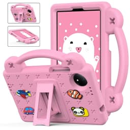 SKALO Xiaomi Redmi Pad SE 8.7 Kuori kahvalla/telineellä - Pinkki