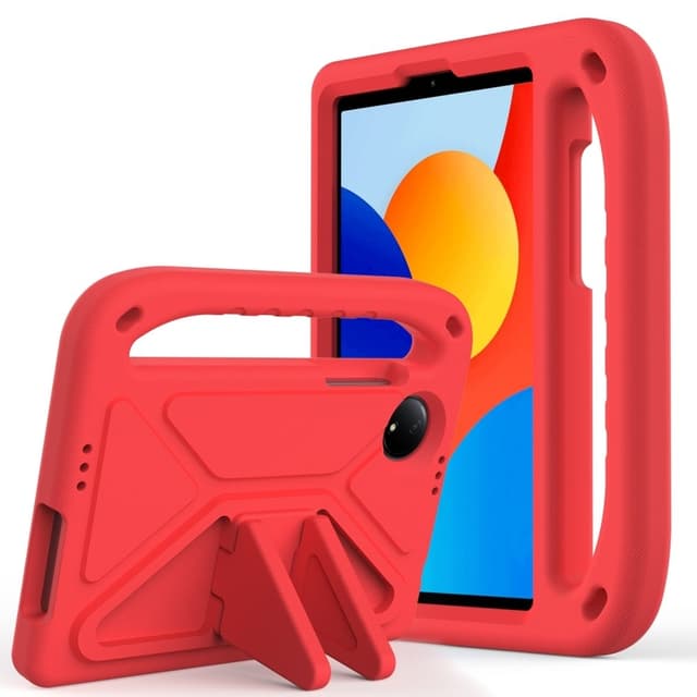 SKALO Xiaomi Redmi Pad SE 8.7 Lapsikuori kahvalla ja jalustalla - Punainen
