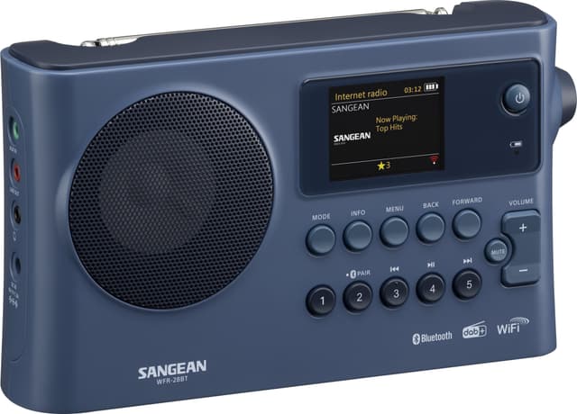 Sangean WFR-28BT FM, DAB+ og Internetradio Mørkeblå