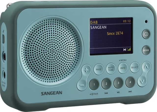 Sangean DPR-76BT Radio med Bluetooth Light Blue