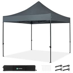 VONROC Easy-Up Party Telt - 3x3 m | Grå