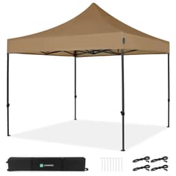 VONROC Easy-Up Party Telt - 3x3 m | Beige
