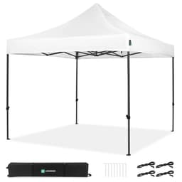VONROC Easy-Up Party Telt - 3x3 m | Hvid