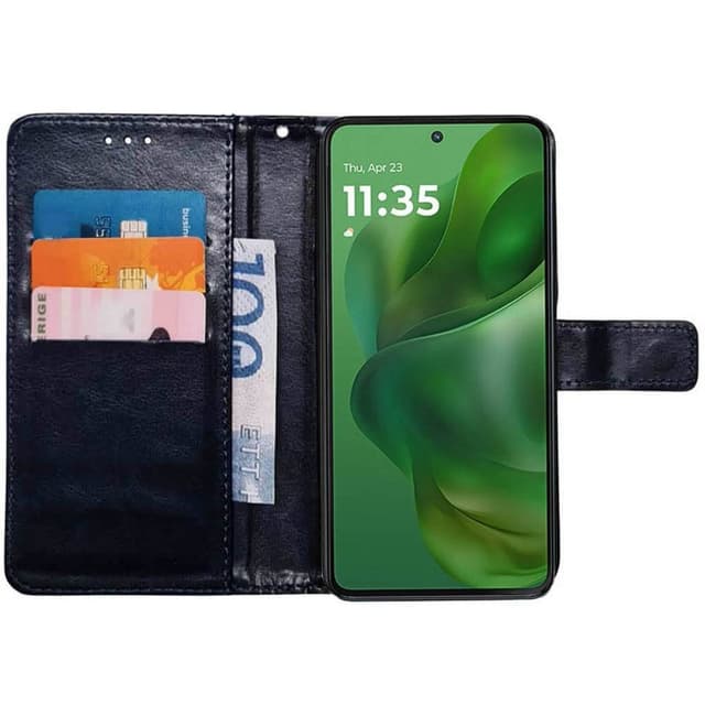 Plånboksfodral 3-kort Motorola Moto G Power (2025) - Mörkblå