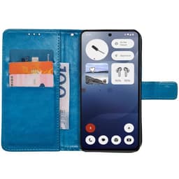 Lommebokdeksel 3-kort Nothing Phone 3a - Lyseblå