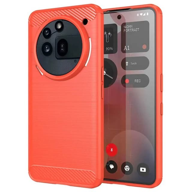 Borstat silikon skal Nothing Phone 3a Pro - Coral