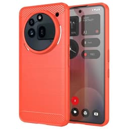 Børstet silikone cover Nothing Phone 3a Pro - Coral