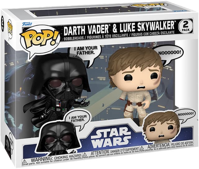 Funko POP Star Wars actionfigur-sæt (Vader & Luke, 2-pak)