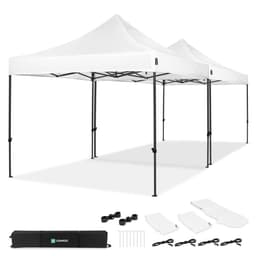 VONROC Partytält 3x6 m – Modulärt Tält med Kopplingskit, UV-skydd, Vattentåligt och Enkel Montering för Fester och Event