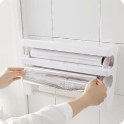 Vägghållare för plastfolie / aluminiumfolie & hushållspapper
