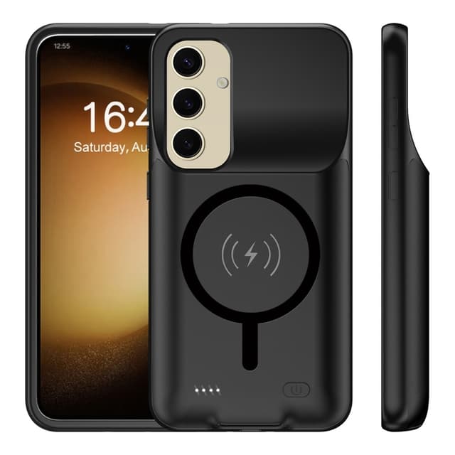 För Samsung Galaxy S25+ (Plus) Laddningsfodral Skal 10000mAh batteri kompatibelt MagSafe