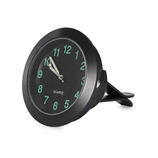 Analog klocka till Bil. Air Vent Clip - on Rund Quartz Bilinredning