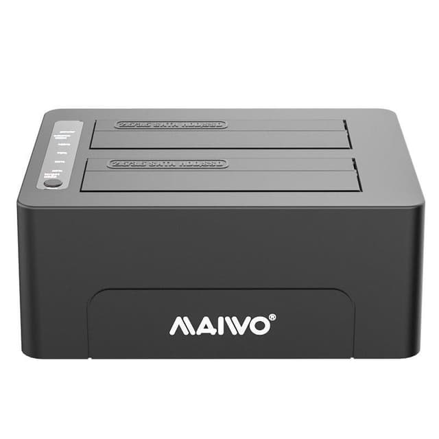 Maiwo K3082C USB C 3.1 Gen2 10Gbps Docking Station for 2.5 3,5 SATA HDD SSD Opptil 20TB med støtte for BEASP, Støtte for Sataiii 6Gbps