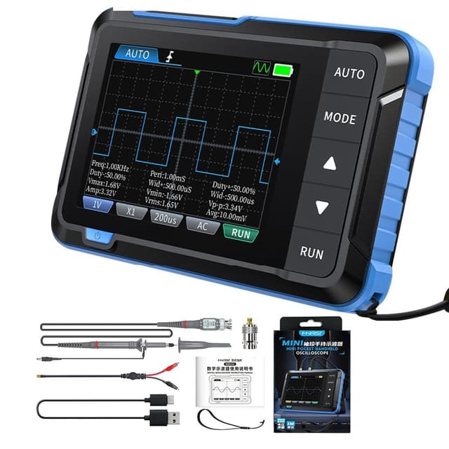 FNIRSI DSO153 2 i 1 mini oscilloskop och signalgenerator, 2.8"" Display, 5MS/s 1MHz