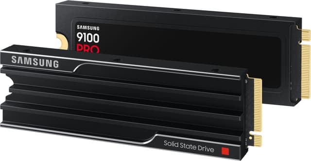 Samsung 9100 Pro intern SSD med køleplade (1TB)