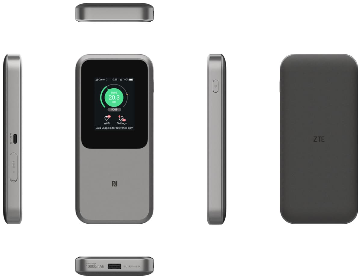 ZTE MU5120 5G WiFi 6 bærbar router - Elkjøp