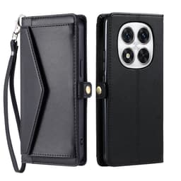 SKALO Xiaomi Redmi Note 14 Pro+ 5G PU-Läder Envelope Plånboksfodral - Svart