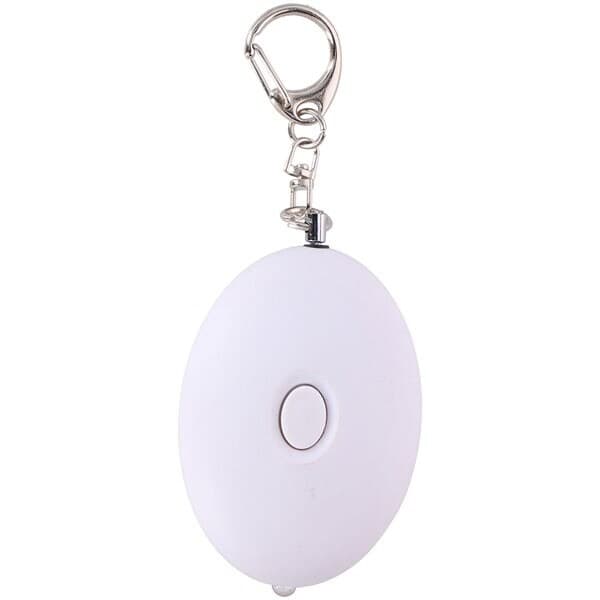 Enkel personlig alarm med nøkkelring og LED-lommelykt