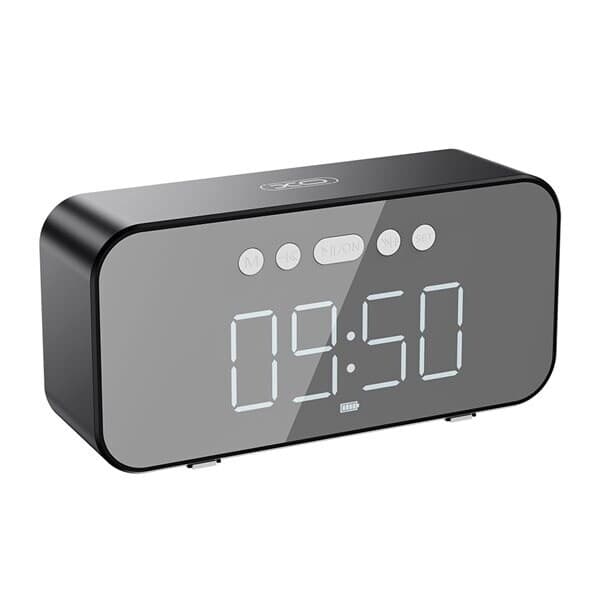 XO F41 vekkerklokke med høyttaler og Bluetooth - Svart