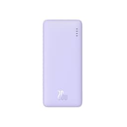 Baseus Airpow Powerbank med toveis hurtiglading 20W 20000mAh - Lilla