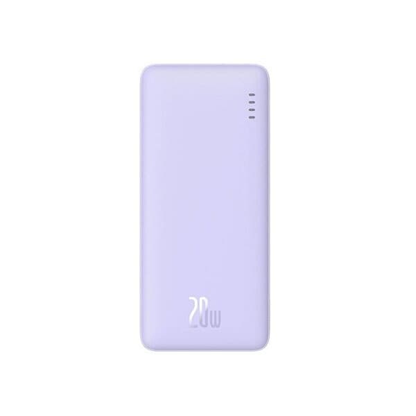 Baseus Airpow Powerbank med tvåvägs snabbladdning 20W 20000mAh - Lila