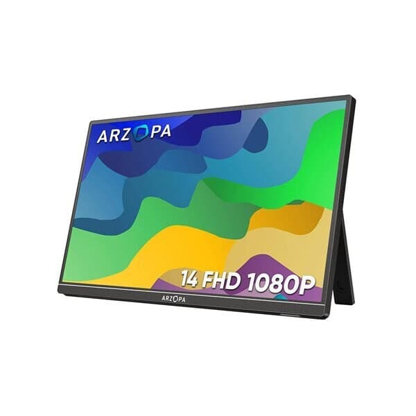 Arzopa bärbar monitor 14"" med Full HD och USB-C-anslutning