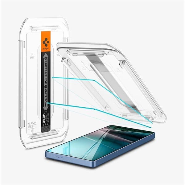 Spigen Glas.tR EZ FIT herdet skjermbeskytter for Samsung Galaxy S25 Ultra