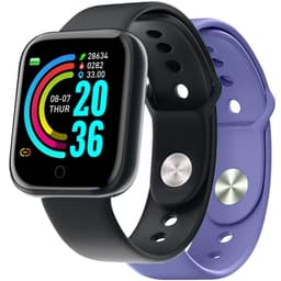 Celly Trainerbeat Smartwatch med to reimer Svart + Lilla