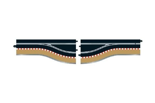 Scalextric 2stk Pit Lane - venstre