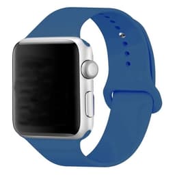 Silikoneurbånd kompatibelt med Apple Watch, 42/44/45 mm, Pigeon Blue