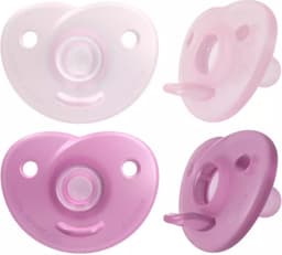 Philips Avent SCF099/22 Soothie nappar, 0 - 6 månader, 2 st, röd