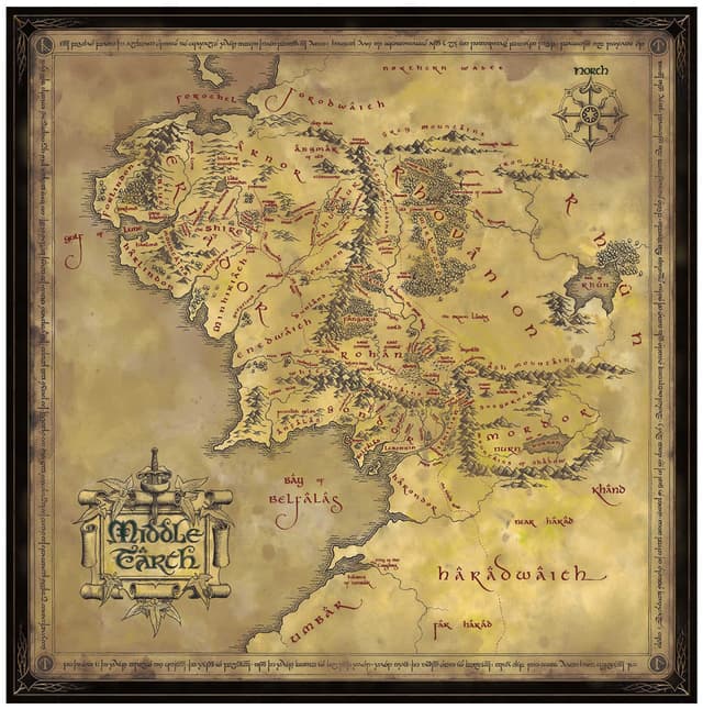 Noble Collection Lord of the Rings puslespil (Middle-earth)