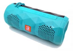 TG-167 Bluetooth-høyttaler 5W med kule LED-lyseffekter og dobbel bass, turkis