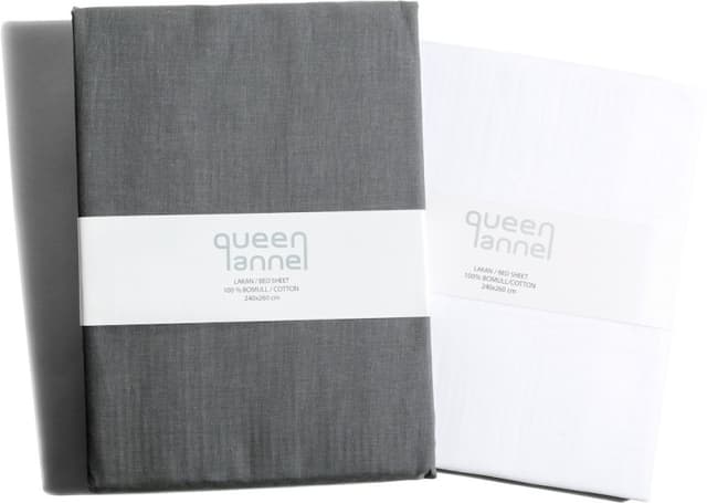 Queen Anne Sengetøy Grå 120x200 cm