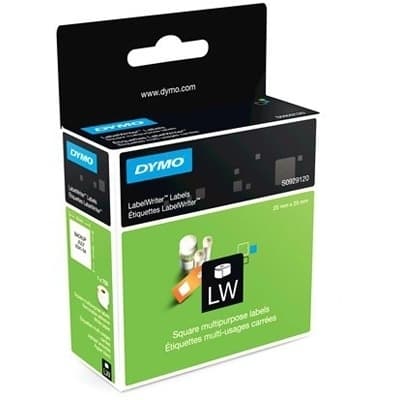 DYMO kvadratiske universaletiketter 25x25mm