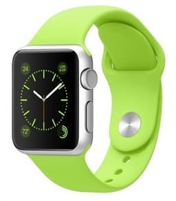 Silikonklokkearmbånd kompatibelt med Apple Watch, 38/40/41mm, limegrønn