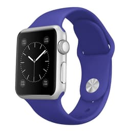 Silikonklokkearmbånd kompatibelt med Apple Watch, 42/44/45 mm, lilla